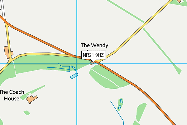 NR21 9HZ map - OS VectorMap District (Ordnance Survey)