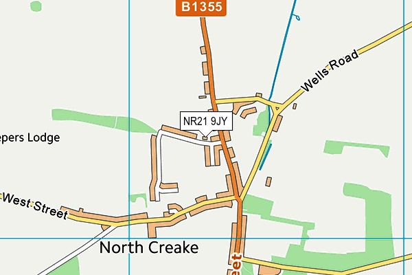 NR21 9JY map - OS VectorMap District (Ordnance Survey)