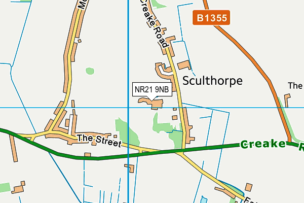 NR21 9NB map - OS VectorMap District (Ordnance Survey)