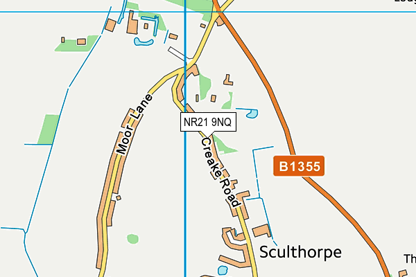 Sculthorpe Church of England Primary Academy map (NR21 9NQ) - OS VectorMap District (Ordnance Survey)