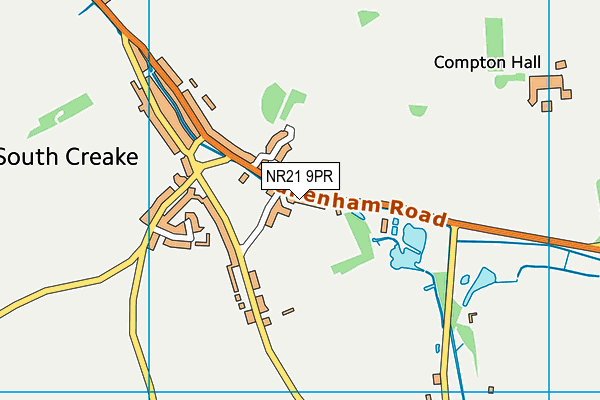 NR21 9PR map - OS VectorMap District (Ordnance Survey)