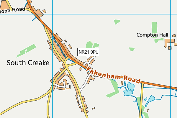 NR21 9PU map - OS VectorMap District (Ordnance Survey)