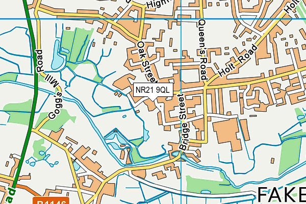 NR21 9QL map - OS VectorMap District (Ordnance Survey)