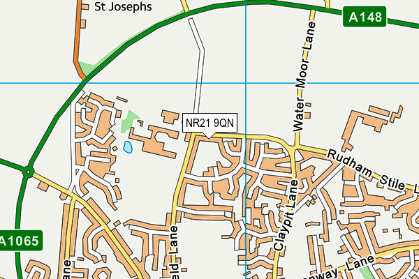 NR21 9QN map - OS VectorMap District (Ordnance Survey)