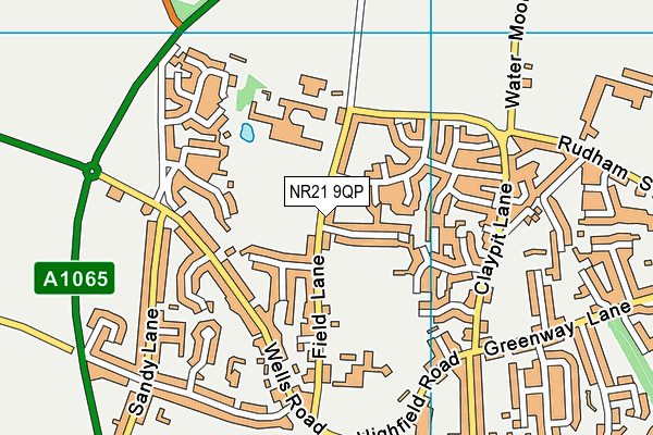 NR21 9QP map - OS VectorMap District (Ordnance Survey)