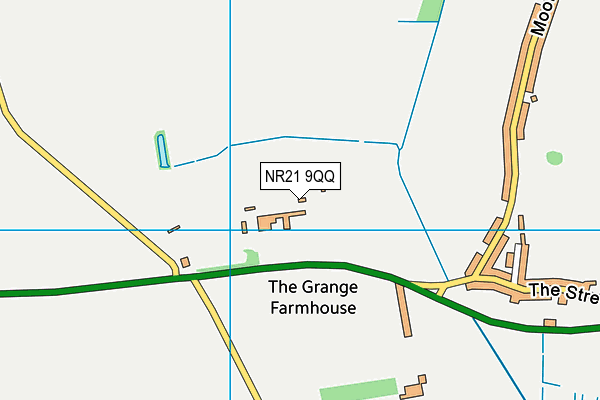 Grange Farm (Closed) map (NR21 9QQ) - OS VectorMap District (Ordnance Survey)