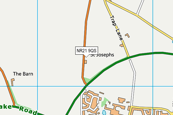 NR21 9QS map - OS VectorMap District (Ordnance Survey)