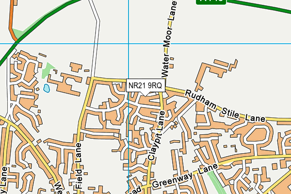 NR21 9RQ map - OS VectorMap District (Ordnance Survey)
