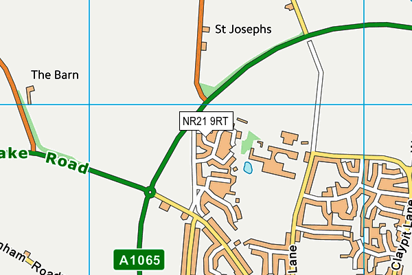 NR21 9RT map - OS VectorMap District (Ordnance Survey)