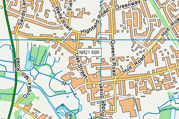 NR21 9SR map - OS VectorMap District (Ordnance Survey)