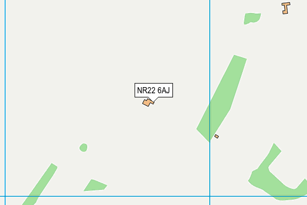 NR22 6AJ map - OS VectorMap District (Ordnance Survey)