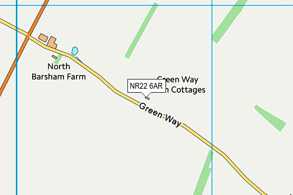 NR22 6AR map - OS VectorMap District (Ordnance Survey)