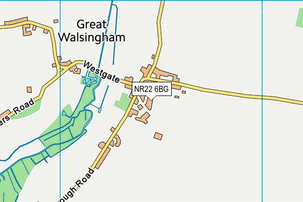 NR22 6BG map - OS VectorMap District (Ordnance Survey)