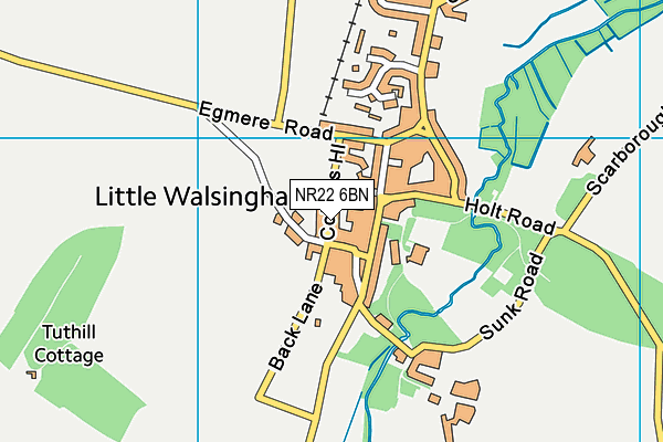 NR22 6BN map - OS VectorMap District (Ordnance Survey)