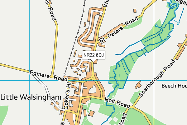 NR22 6DJ map - OS VectorMap District (Ordnance Survey)