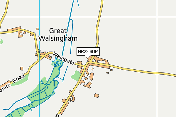 NR22 6DP map - OS VectorMap District (Ordnance Survey)