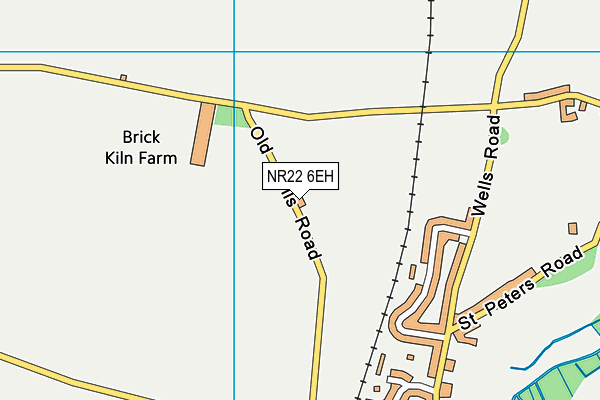 NR22 6EH map - OS VectorMap District (Ordnance Survey)