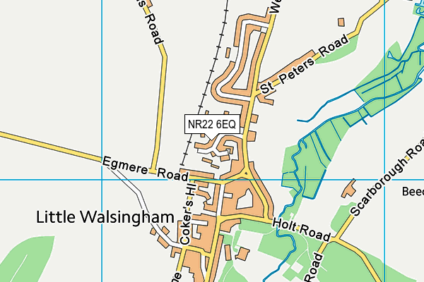 NR22 6EQ map - OS VectorMap District (Ordnance Survey)