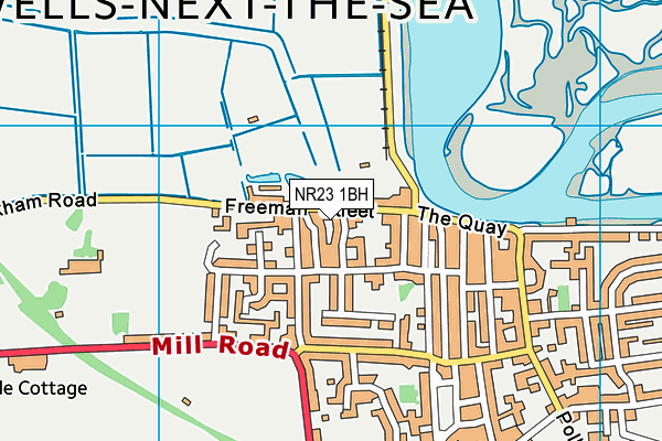 NR23 1BH map - OS VectorMap District (Ordnance Survey)