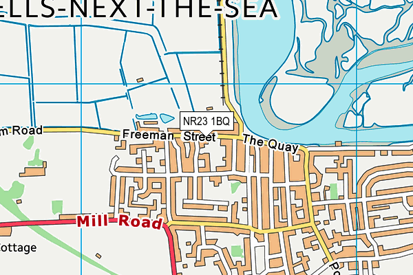 NR23 1BQ map - OS VectorMap District (Ordnance Survey)