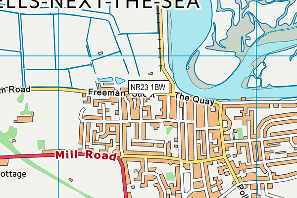 NR23 1BW map - OS VectorMap District (Ordnance Survey)
