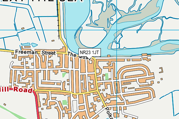 NR23 1JT map - OS VectorMap District (Ordnance Survey)