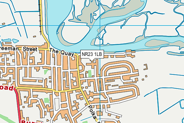 NR23 1LB map - OS VectorMap District (Ordnance Survey)