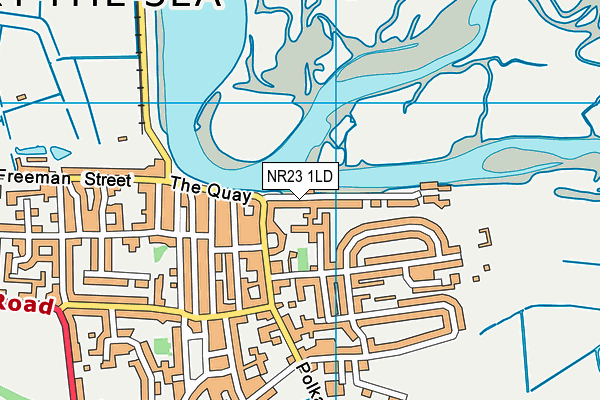 NR23 1LD map - OS VectorMap District (Ordnance Survey)