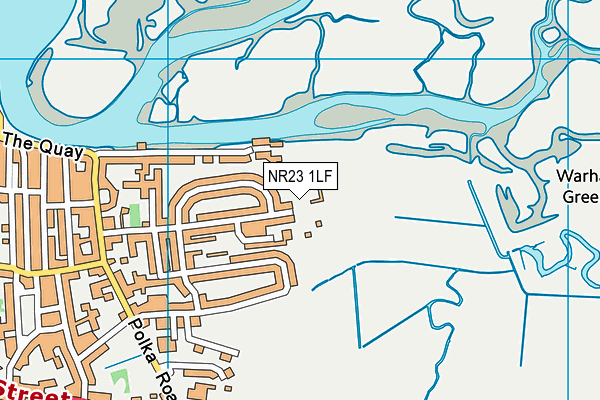 NR23 1LF map - OS VectorMap District (Ordnance Survey)