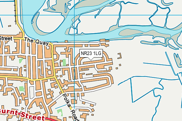 NR23 1LG map - OS VectorMap District (Ordnance Survey)
