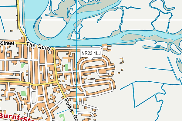 NR23 1LJ map - OS VectorMap District (Ordnance Survey)