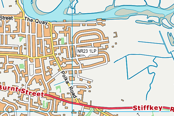 NR23 1LP map - OS VectorMap District (Ordnance Survey)