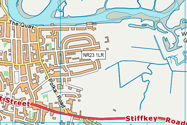 NR23 1LR map - OS VectorMap District (Ordnance Survey)