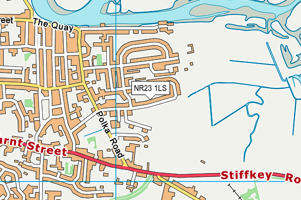 NR23 1LS map - OS VectorMap District (Ordnance Survey)