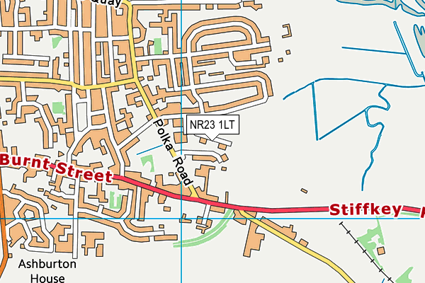 NR23 1LT map - OS VectorMap District (Ordnance Survey)