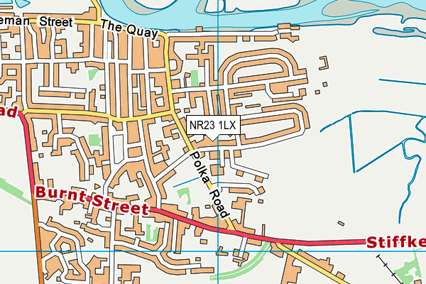 NR23 1LX map - OS VectorMap District (Ordnance Survey)