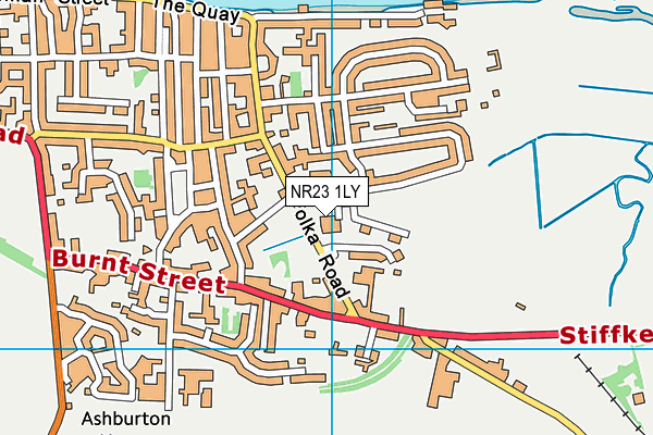 NR23 1LY map - OS VectorMap District (Ordnance Survey)