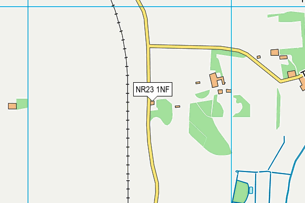 NR23 1NF map - OS VectorMap District (Ordnance Survey)
