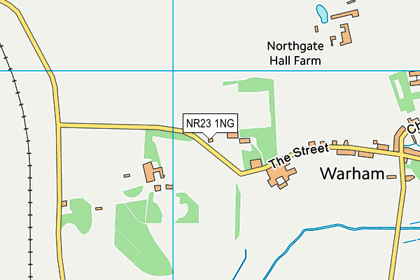 NR23 1NG map - OS VectorMap District (Ordnance Survey)