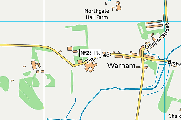 NR23 1NJ map - OS VectorMap District (Ordnance Survey)