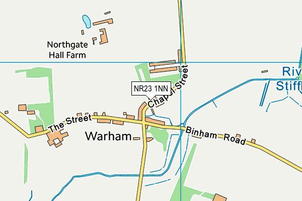 NR23 1NN map - OS VectorMap District (Ordnance Survey)