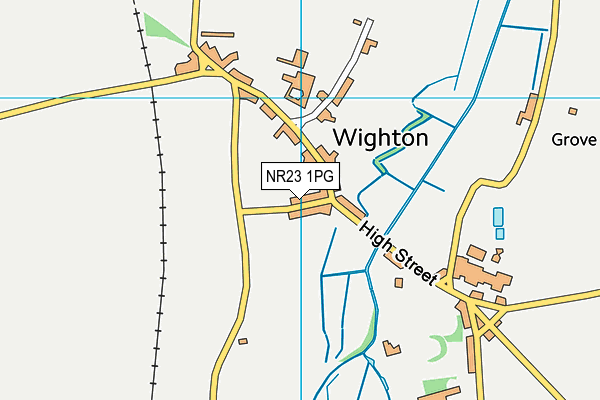 NR23 1PG map - OS VectorMap District (Ordnance Survey)