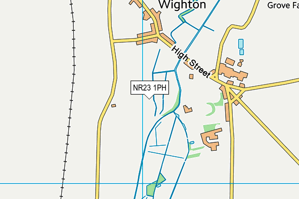 NR23 1PH map - OS VectorMap District (Ordnance Survey)