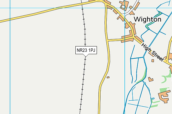 NR23 1PJ map - OS VectorMap District (Ordnance Survey)