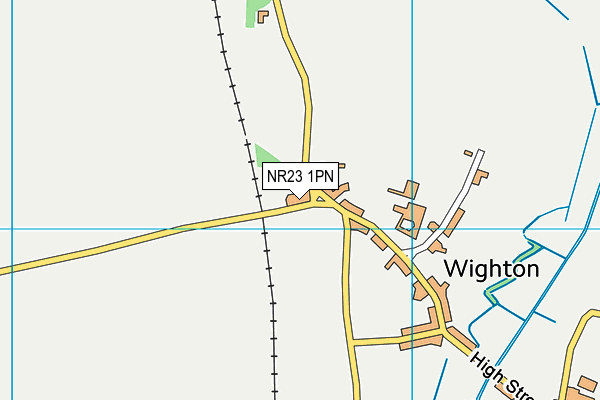 NR23 1PN map - OS VectorMap District (Ordnance Survey)