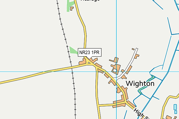 NR23 1PR map - OS VectorMap District (Ordnance Survey)