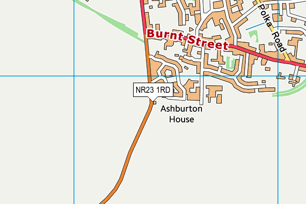 NR23 1RD map - OS VectorMap District (Ordnance Survey)