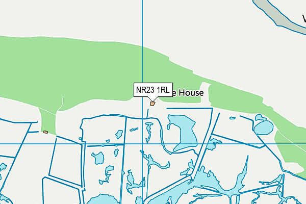 NR23 1RL map - OS VectorMap District (Ordnance Survey)