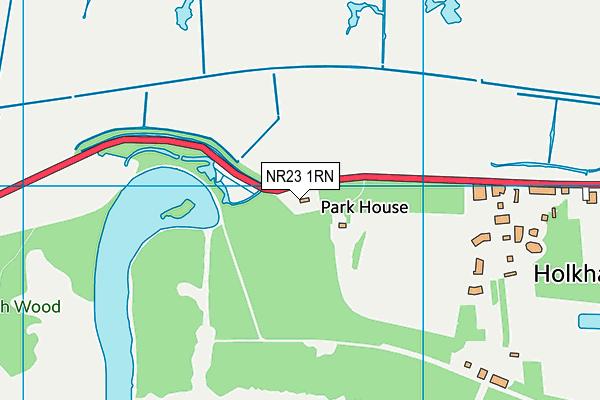 NR23 1RN map - OS VectorMap District (Ordnance Survey)