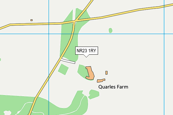 NR23 1RY map - OS VectorMap District (Ordnance Survey)